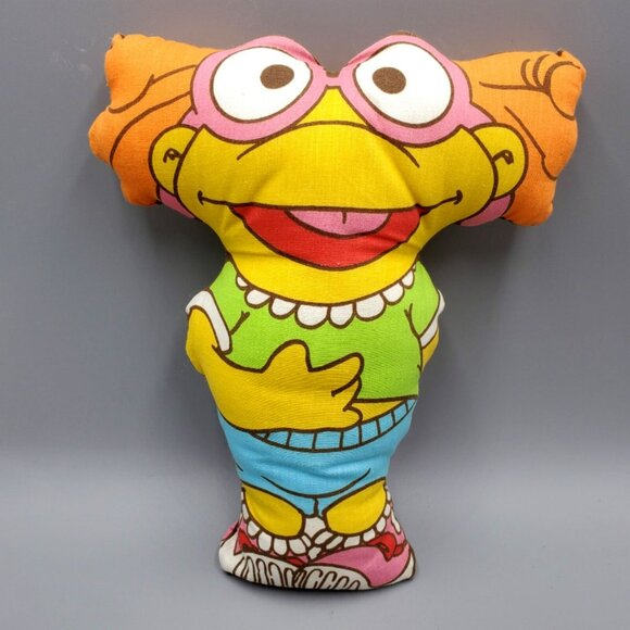 Muppets Skeeter Pillow Doll Cloth Stuffed Plush Muppet Babies Fabric Panel 11" - Picture 1 of 6